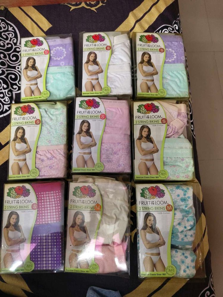 Fruit of the Loom Bikinis Combo 9 String All