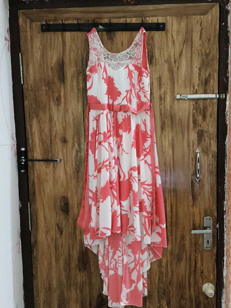 Stylish Dress, Floral Print, Sleevless