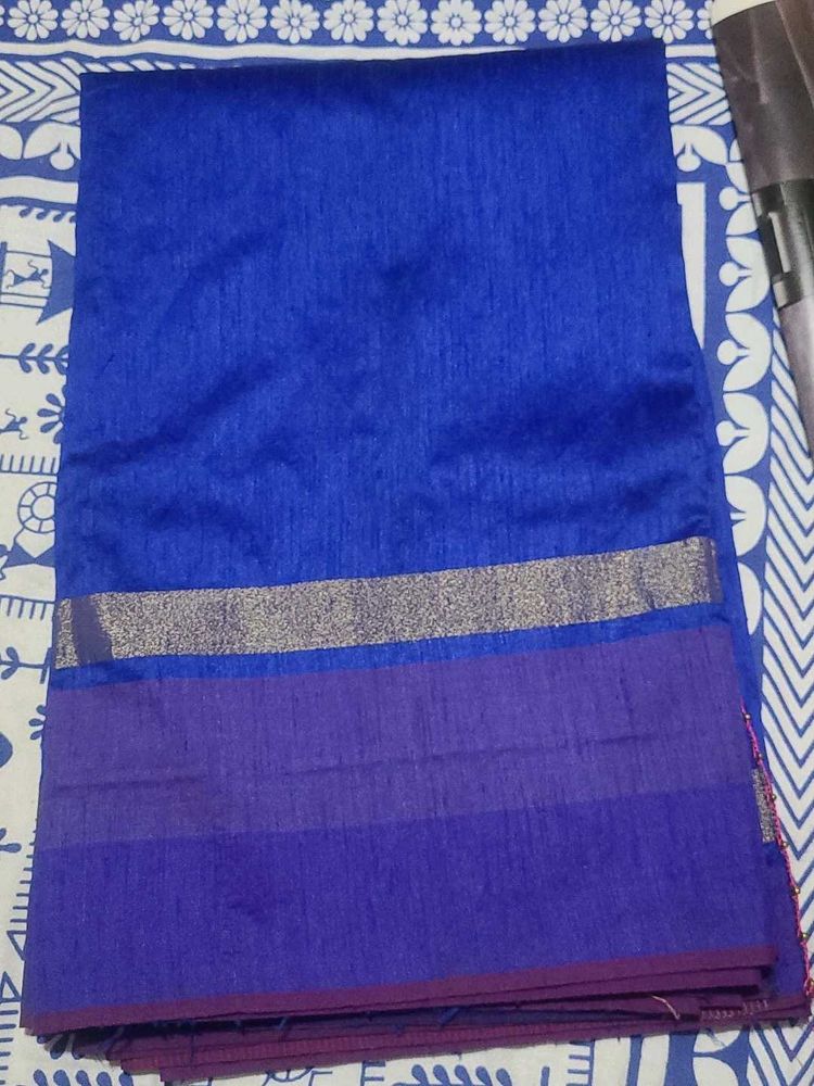 Royal Blue Saree..with Blouse