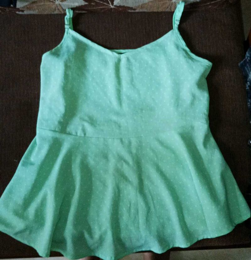 Mint Green Polka Dot Cami