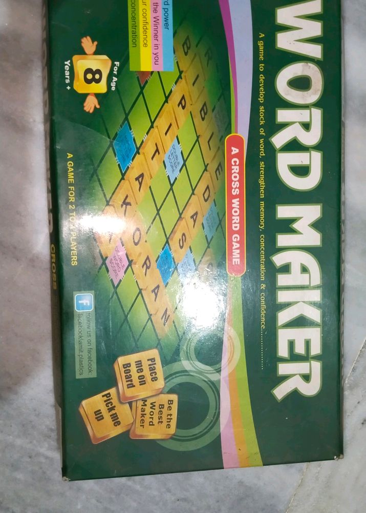 WORD MAKER BOARD GAME.
