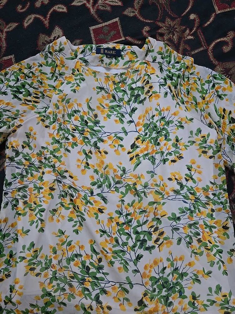 Semi Sheer Top With Lining