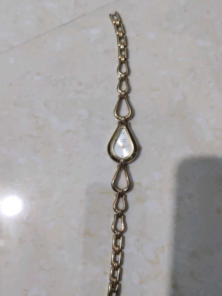 Elegant Titan Raga Gold Watch