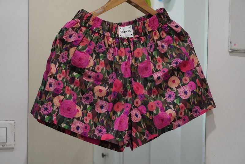 Floral Print Shorts New