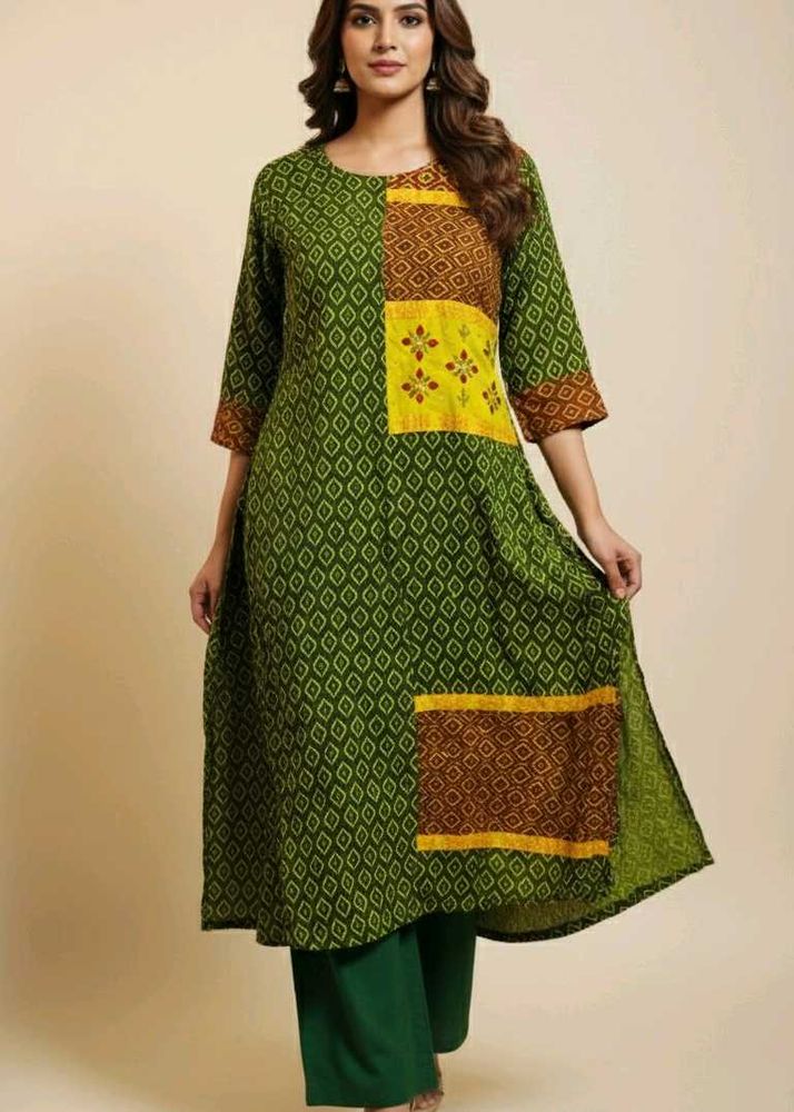 one time used Applique Worked( pure cotton)