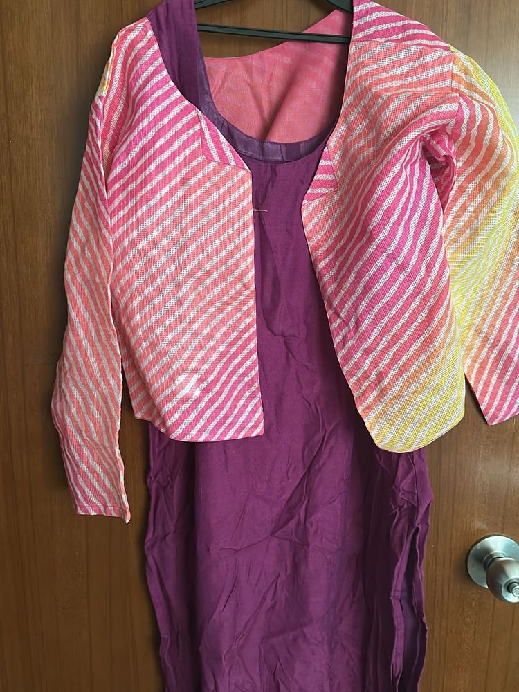 Nice Kurti With Overtop