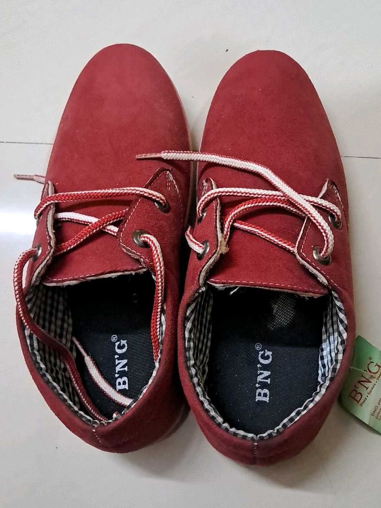 Red Casual Shoes