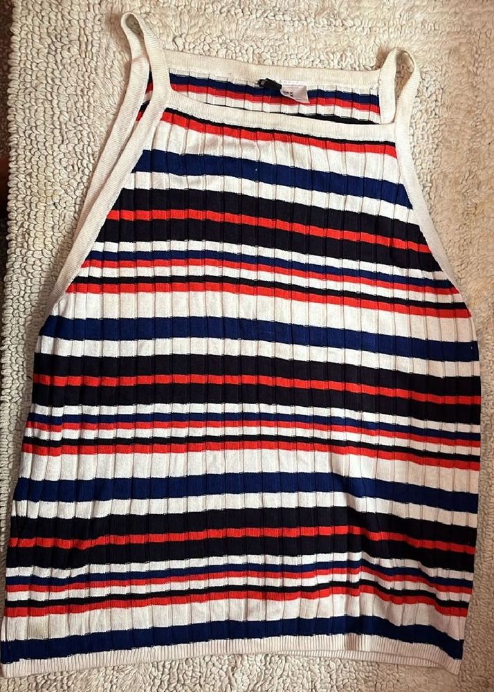 Striped Knit Tank Top