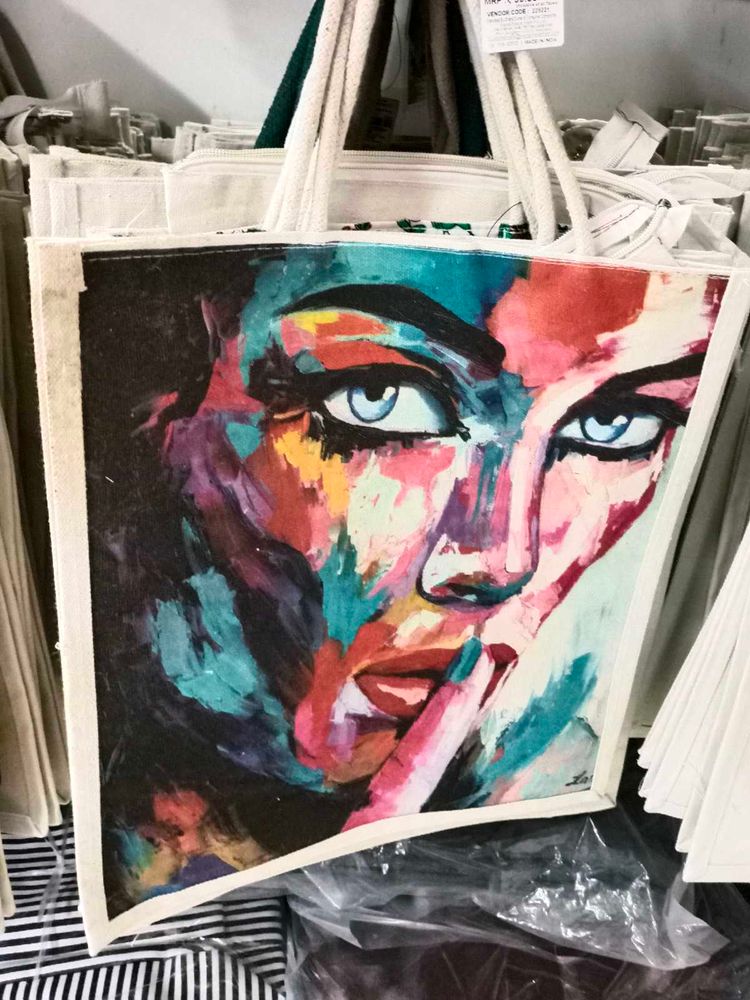 Artsy Tote Bag ( Jute )