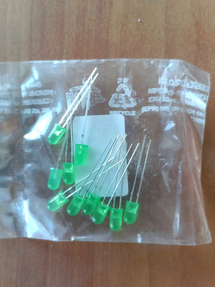 10mm Green Led 125 Pieces 10ohm Resistors 15 Piece