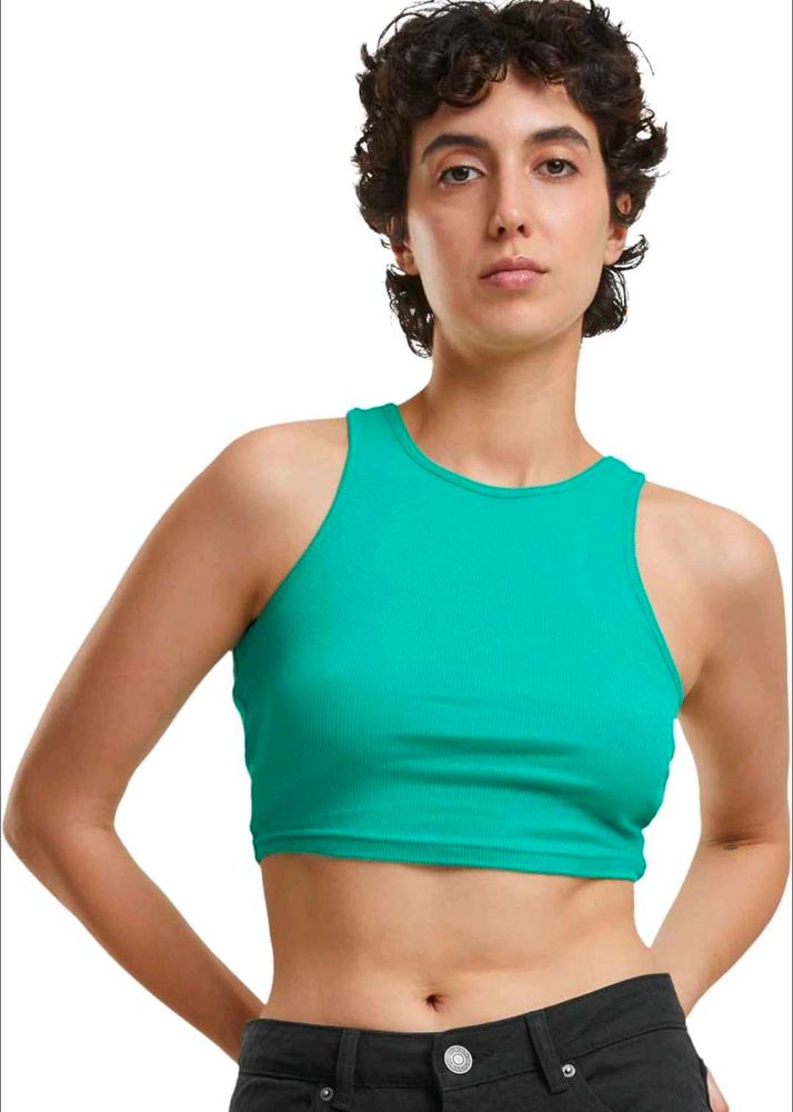 Size Small H&amp;M Green Sports Crop Top