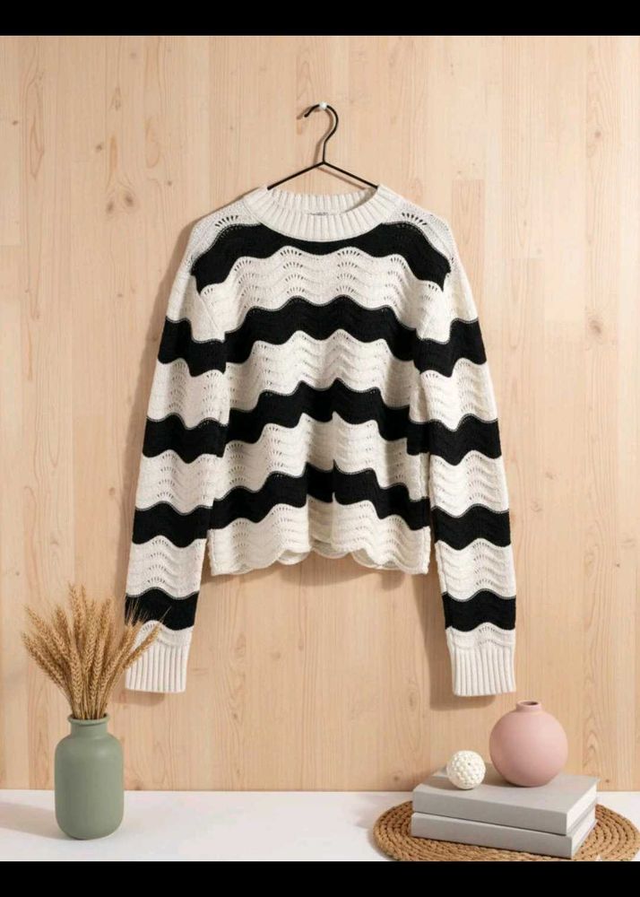 Stylish Black &amp; White Sweater