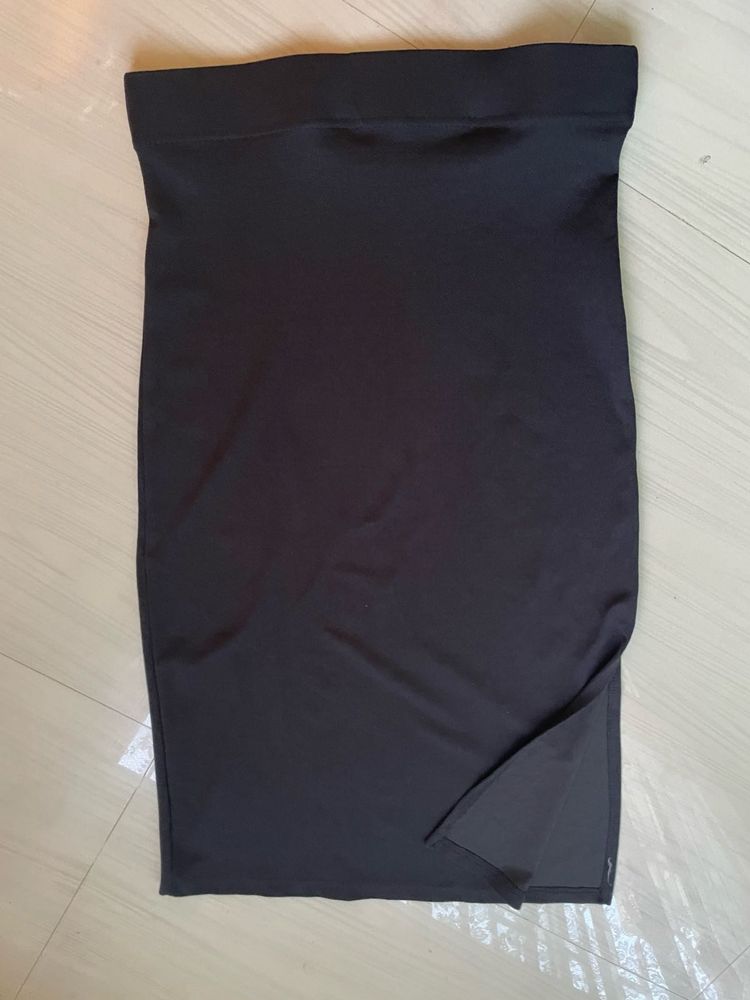 Black Long Pencil Skirt