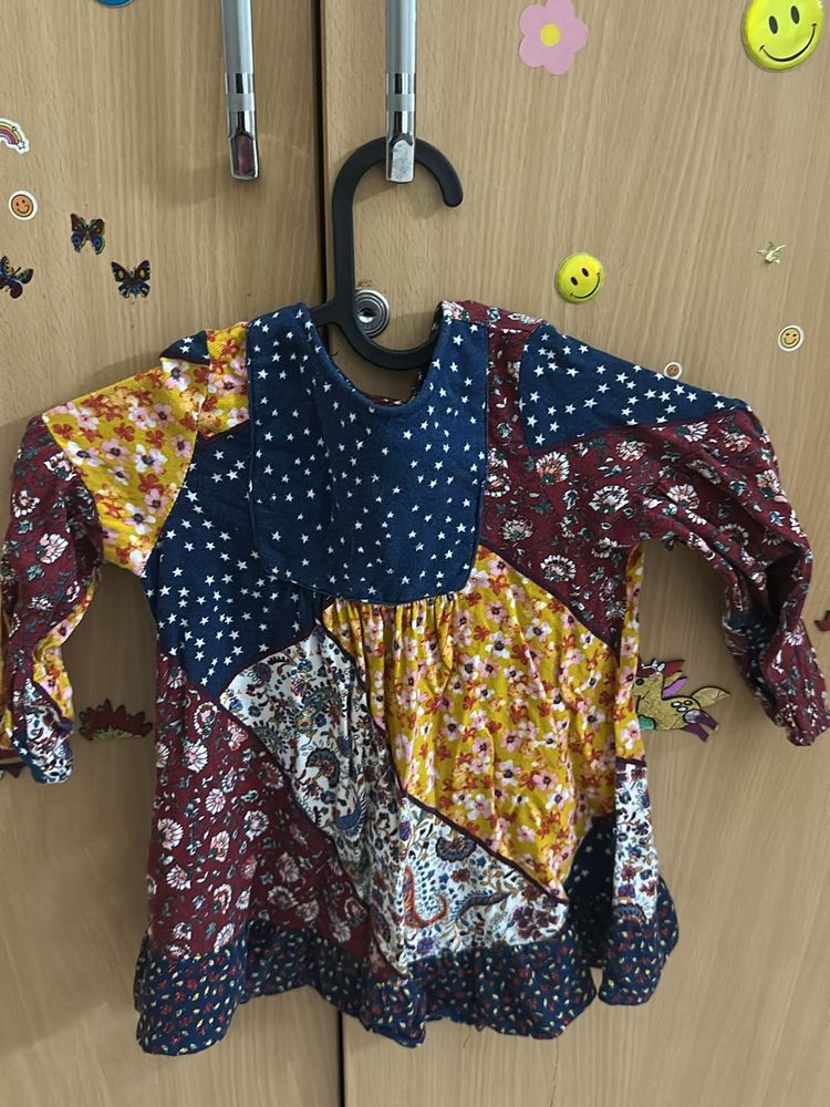 Patchwork Print Top