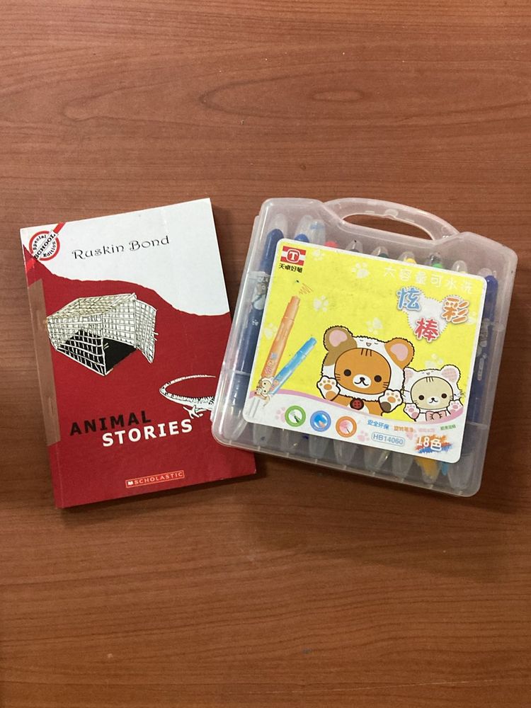 Ruskin Bond Animal Stories+Twisty Gel Crayons