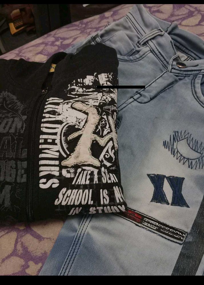 Sweatshirt And Jeans Upto 8 Year