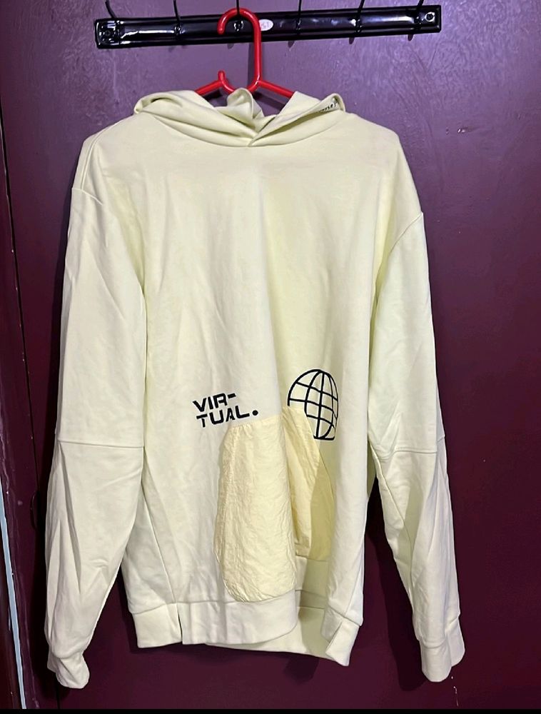 Lemon Green Hoodie For Mens