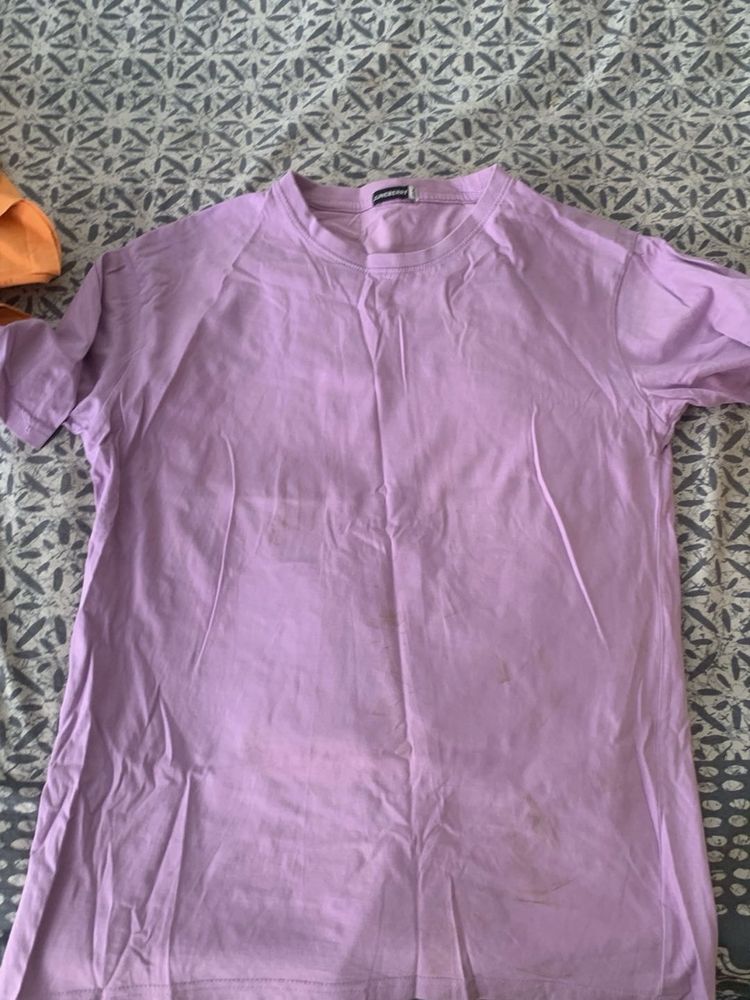 Lavender Casual T-Shirt