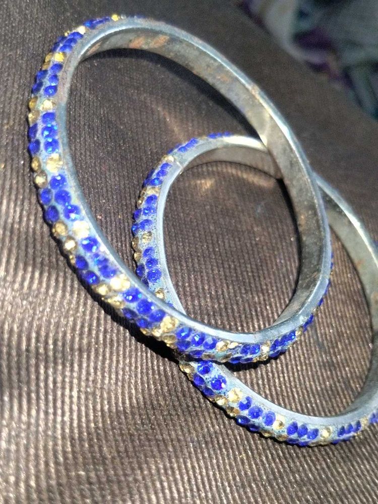 Sparkling Blue Bangle Set