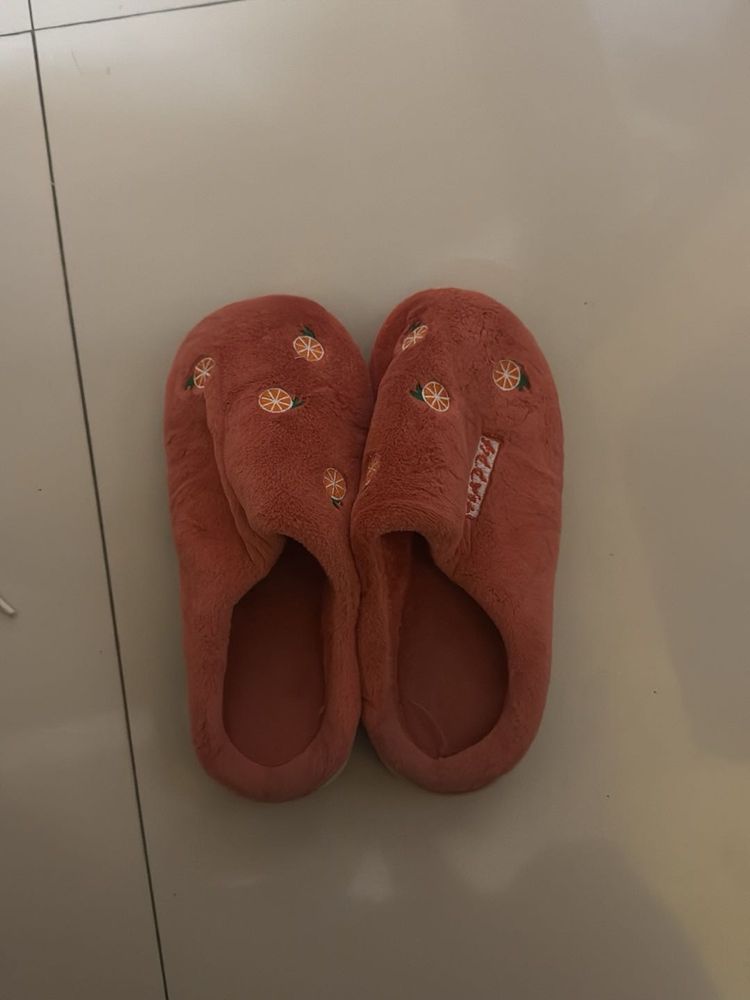 Cute Coral Plush Slippers