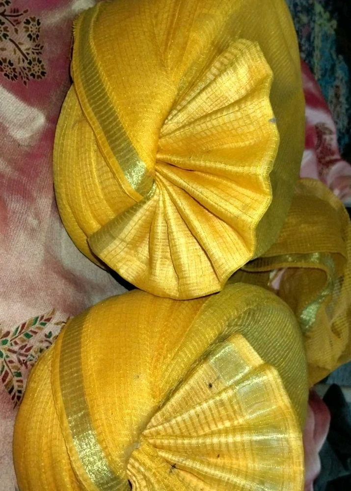 Men&#39;s Yellow Turban/shadi Pagdi