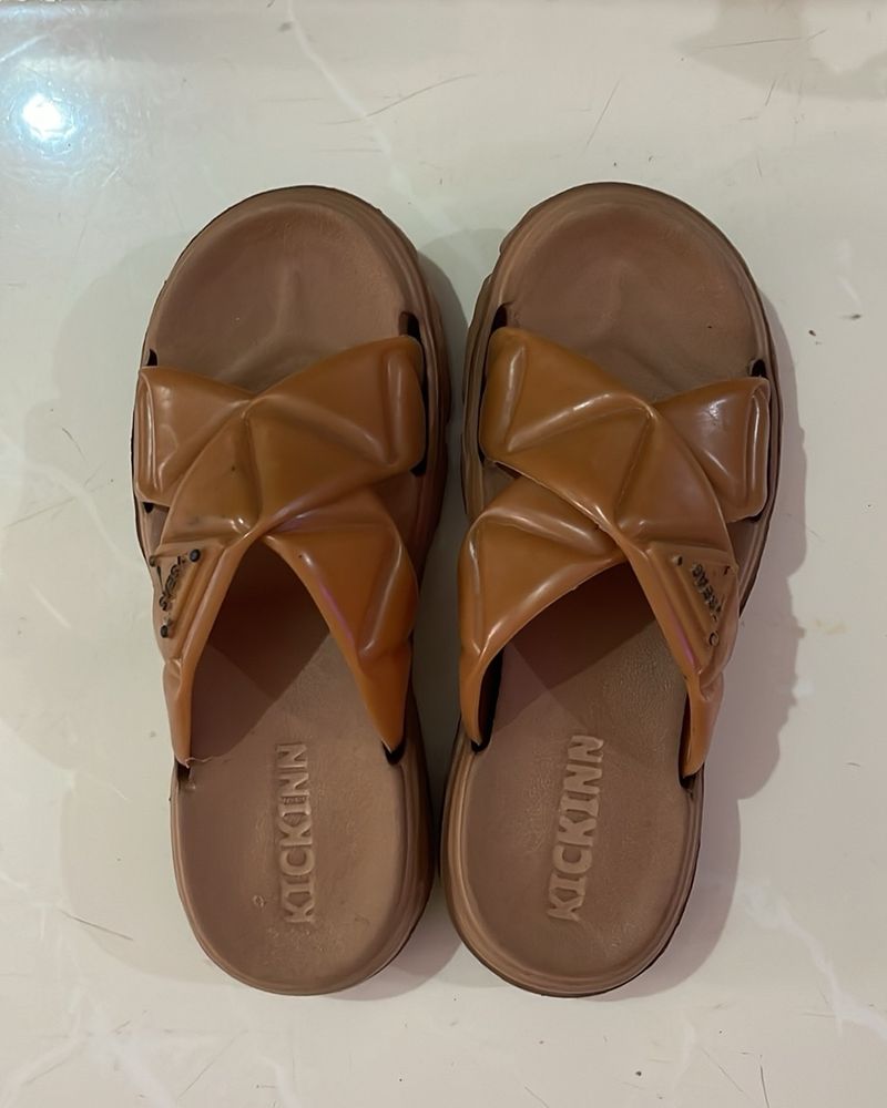 Brown Flats With 37 Size