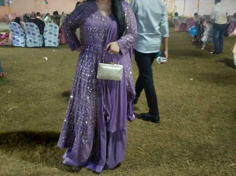 Long Kurta With Skirt And Dupatta