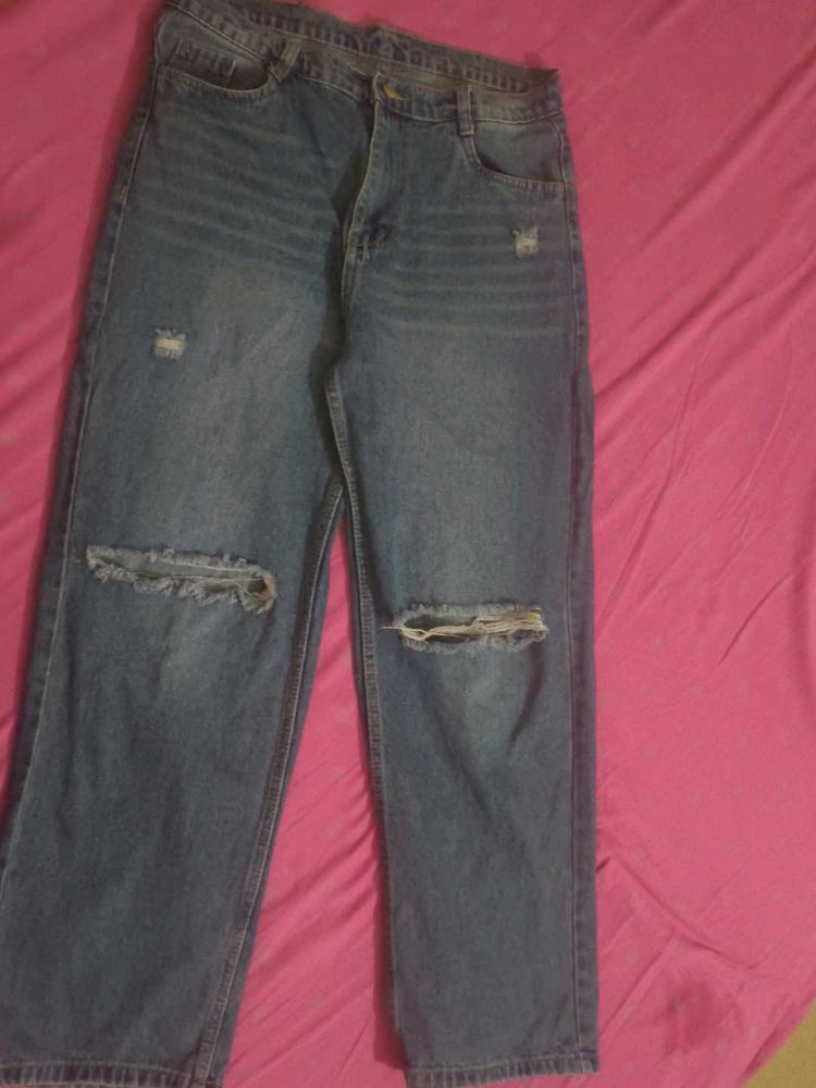 Knee Cut Jeans For Women