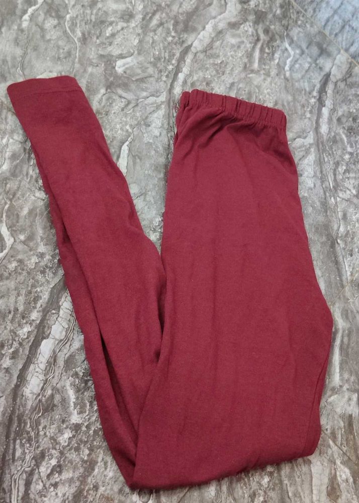 Burgundy Leggings