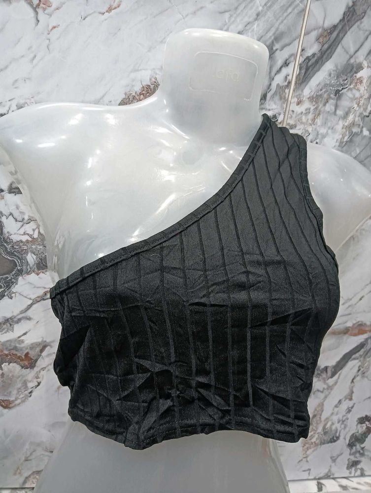 One Shoulder Black🔥 Top