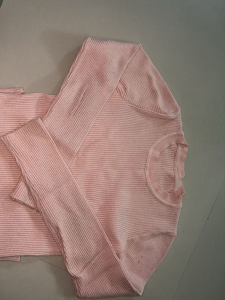 baby Pink Bodyfit Top