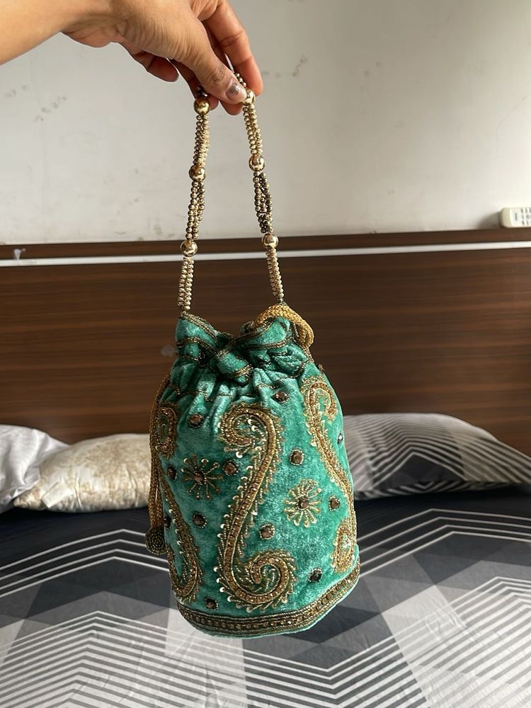 Embroidered Potli Bag