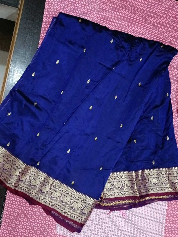 Elegant Blue Silk Saree