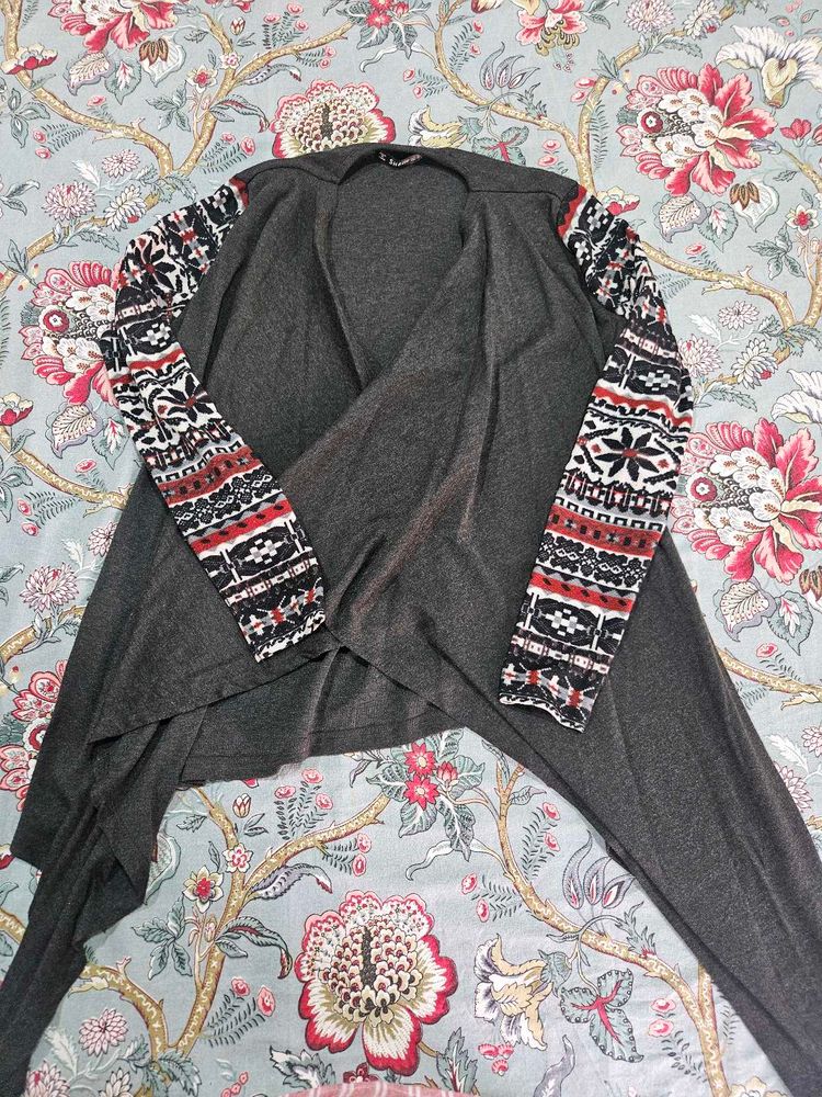 Women Stylish Grey Cardigan
