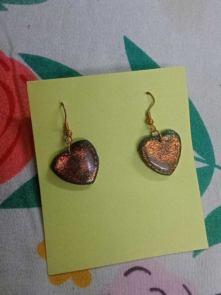 glitter Hearts Earrings
