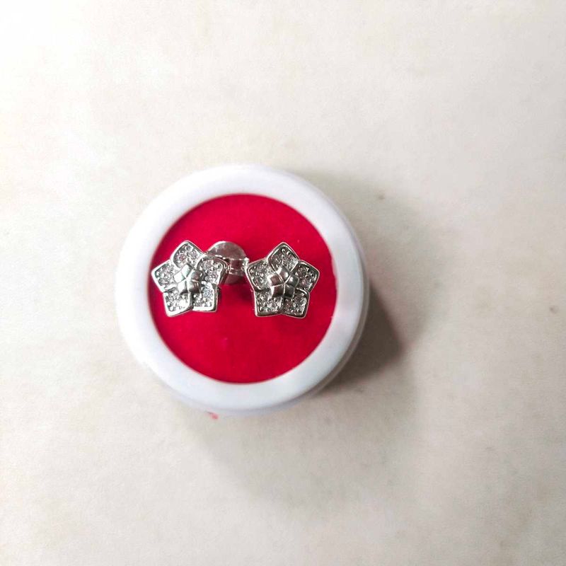 925Sterling Silver Star ⭐ Bloom Beautiful Earrings