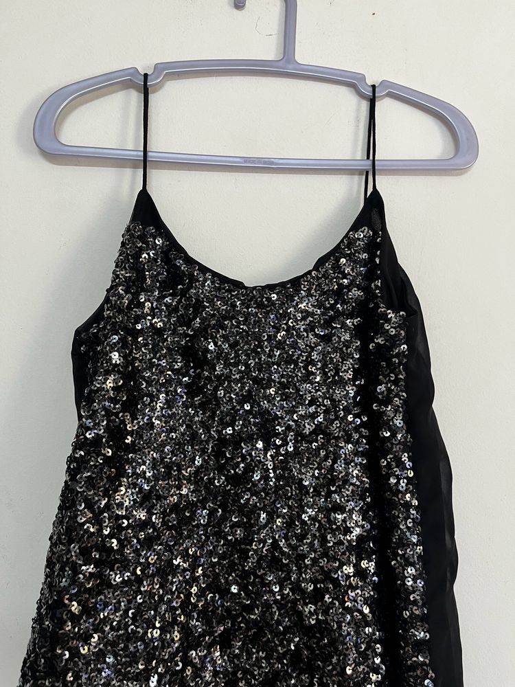 Black Shimmer Top