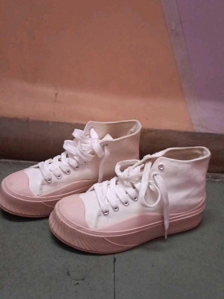 High Top Canvas Sneakers