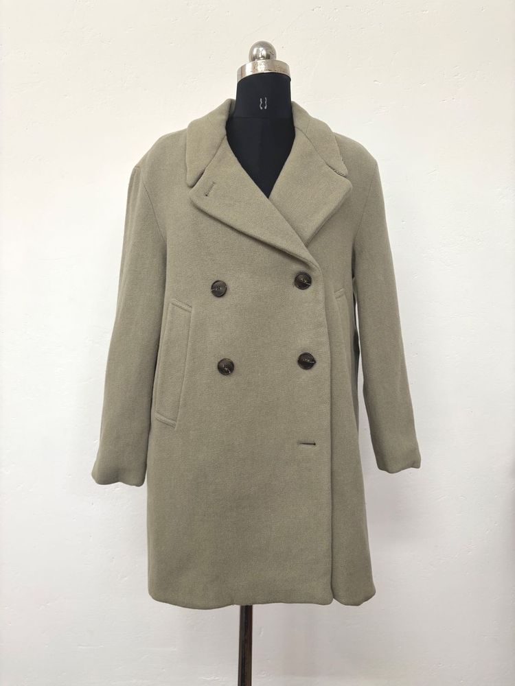 premium Wool Blend Overcoat