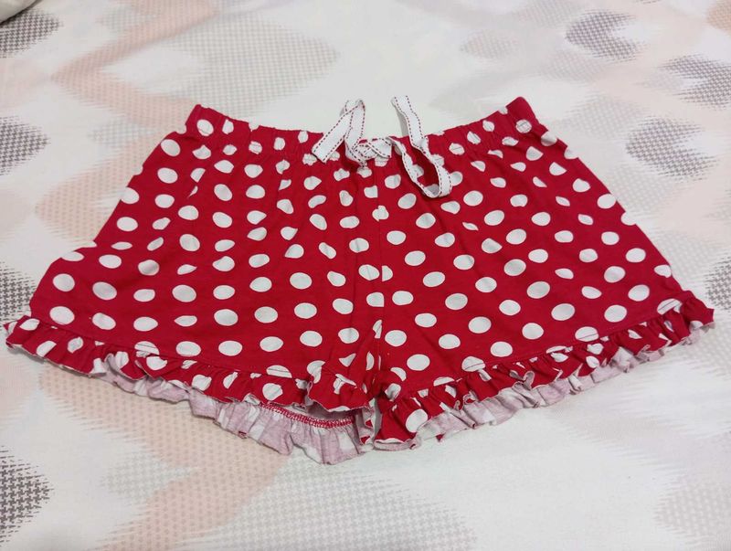 Red Polka Dot Shorts