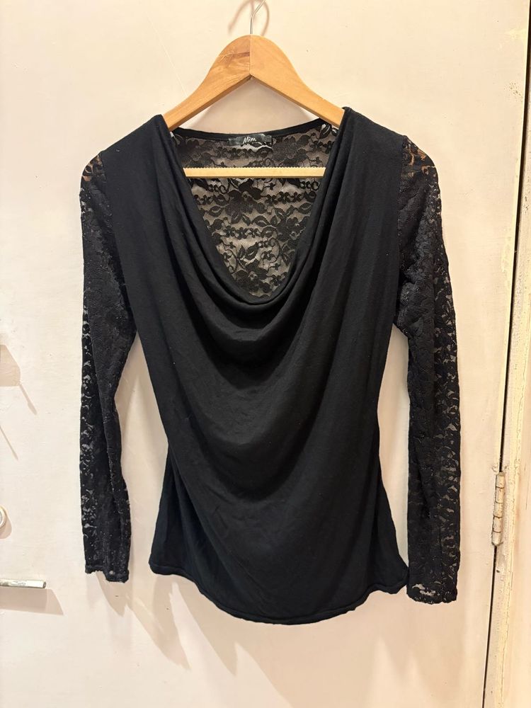 Cowl Neck Beautiful Lace Top