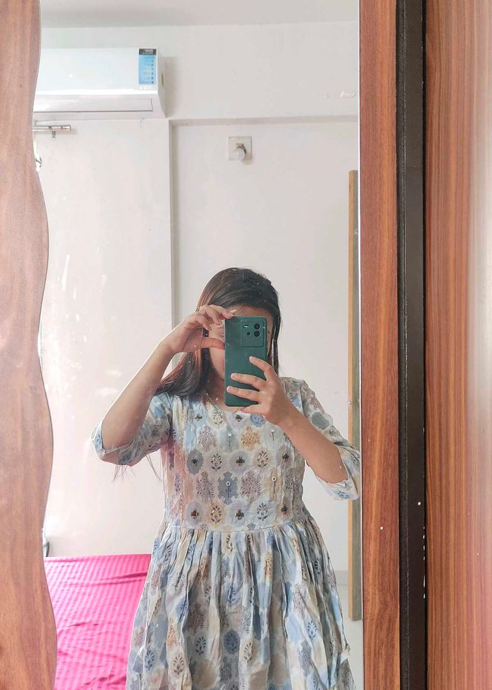 Floral Print Kurta