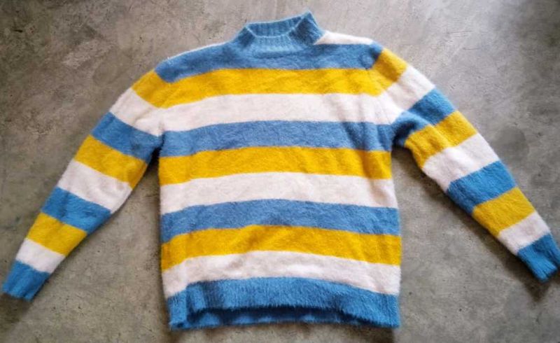 Multicolored Woolen Sweatshirt