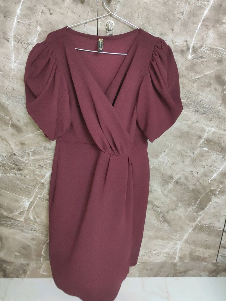 Magenta Midi Dress