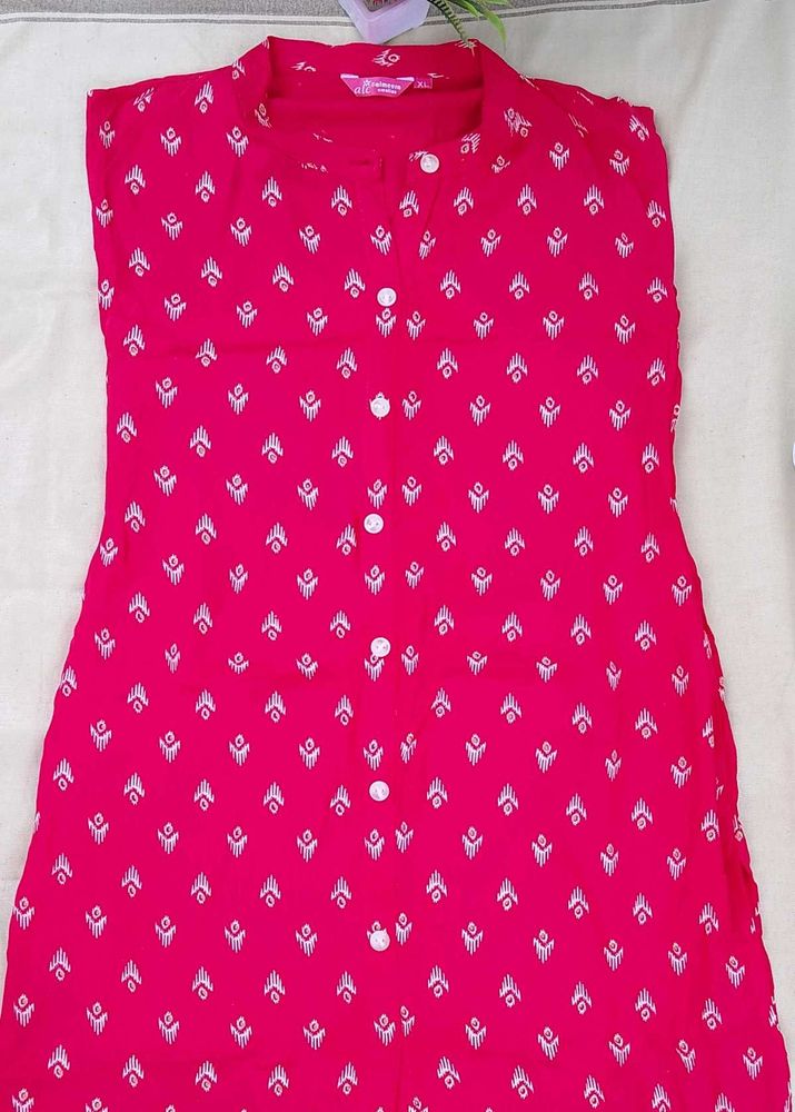 Pink Printed Dress