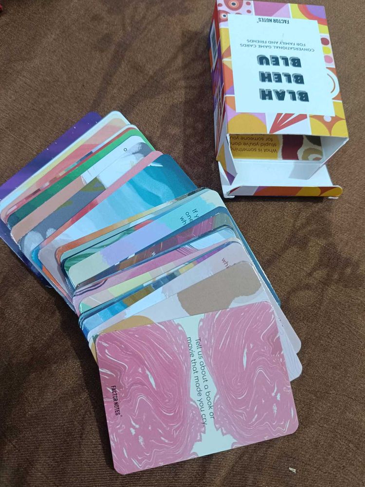 Factor Notes Blah Bleh Bleau cards