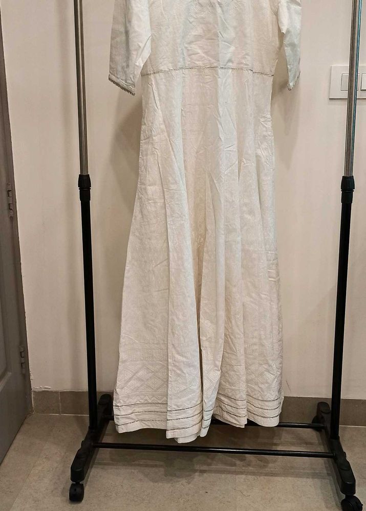 White Embroidered Maxi Dress