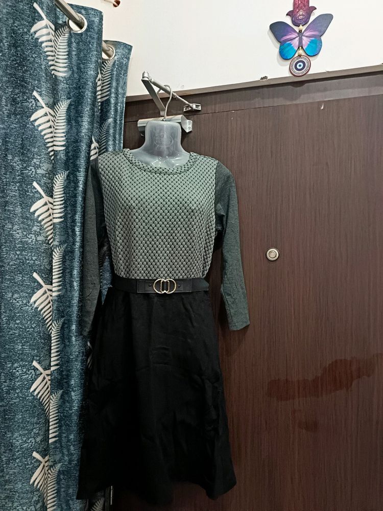 Classy One Piece Woolen Dress