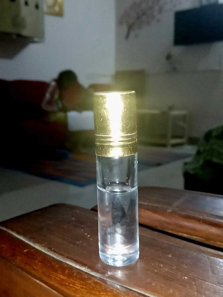 CHOCOLATE MUSK Clear Glass Roll-On Attar Bottle