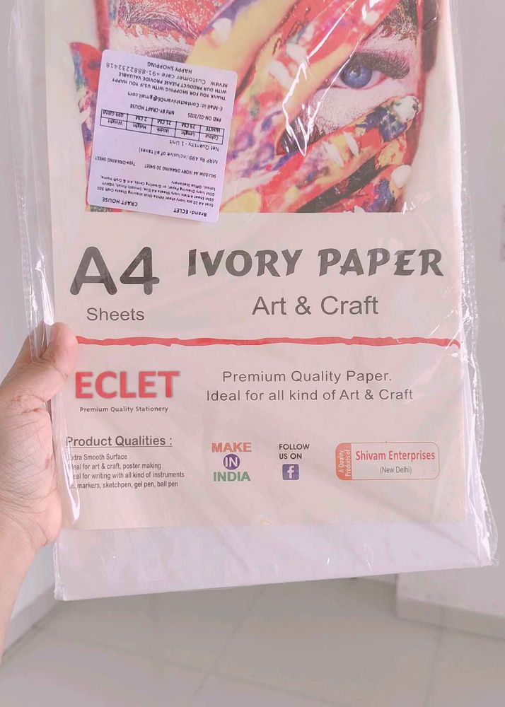 Premium A4 Ivory Paper Sheets